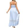 Buy cheap Small Order Clothing Manufacturers Women'S 100% Viscose High Waist V - Neck Maxi Dress from wholesalers