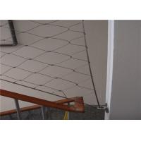 Buy cheap Flexible Diamond 7 × 7 Stainless Steel Ferrule Rope Mesh Fence For Safety Net product