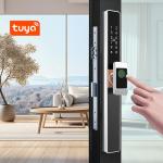 Bridge Cutoff Smart Sliding Door Lock Waterproof Tuya Smartphone EKey Remote