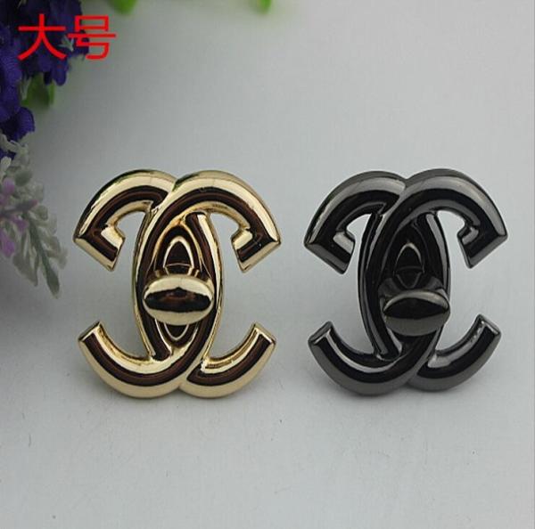 Buy cheap Handbag Closure Accessories X Letters Gunmetal Color Twist Lock from wholesalers