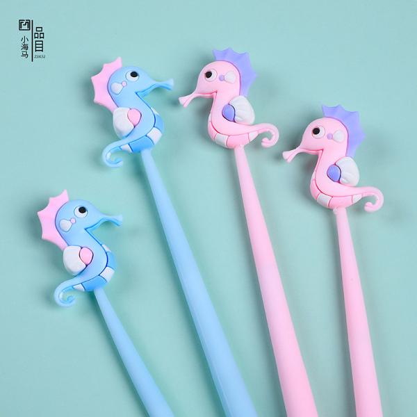 Buy cheap Cute Cartoon Blue Gel Ink Pens Cartoon Animal Writing Pens 0.5 Mm Assorted Styles Pens Stationery For School Office Home Student Kids Birthday Present from wholesalers