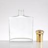 Buy cheap 200ml Square Clear Flat Flask Glass Bottle for Beverage at Competitive Cost from wholesalers