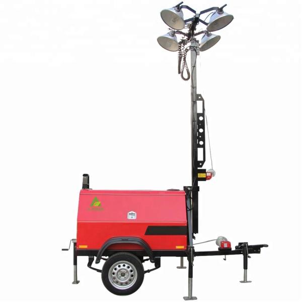 Buy cheap Weatherproof Long Lifespan Portable Light Tower 110/220V from wholesalers