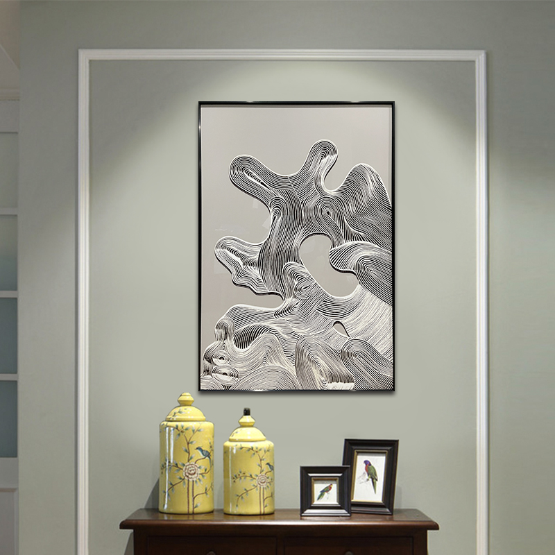 LANDSCAPE Subjects Home Decorative Relief Geometryczny Painting Wall Art 3D Abstract Texture Mural Hand Painted Knife Oil Painting