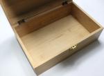 Large Handmade Wood Gift Packaging Boxes With Hinge Metal Lock Lids