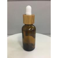 Buy cheap Screw Cap 30ml Bamboo Cosmetic Packaging Boston Glass Dropper Bottle product