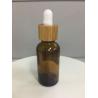 Buy cheap Screw Cap 30ml Bamboo Cosmetic Packaging Boston Glass Dropper Bottle from wholesalers