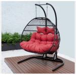 Black Indoor Hammock Camping Chair Stand High Performance