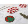 Buy cheap Safe Eco Friendly Felt Coasters Christmas Decorations For Home / Kitchen from wholesalers