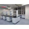 Buy cheap Customizable Chemistry Lab Bench Vietnam With Silent Rail Phenolic Top In Various Colors For School Hospital from wholesalers