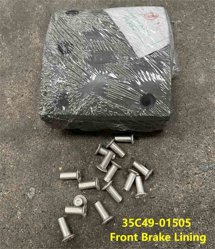 35C49-01505 Front Brake Lining HIGER Bus Spare Parts