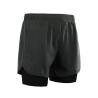 Buy cheap quick dry Wear Resistance Men'S Athletic Clothing Black Lined Running Shorts from wholesalers