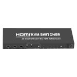 Metal Housing 4 Port 30Hz HDMI DP KVM Switch