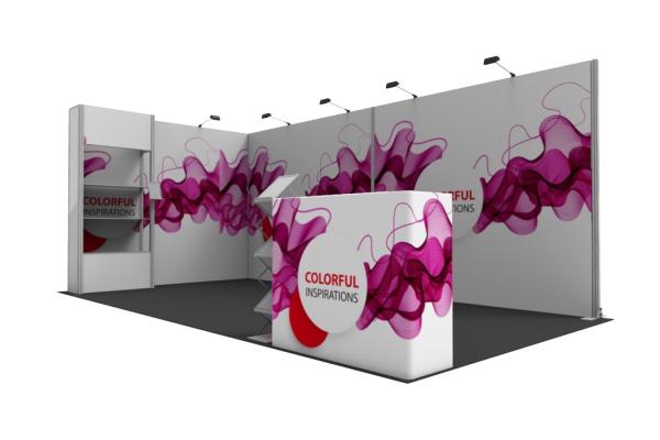 Buy cheap Frameless EZY Set Conference Booth Display For Trade Shows Aluminum Material from wholesalers