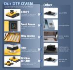 DTF Curing Dryer 60cm A2 PET Film DTF Oven Dryer For DTF Powder Shaker