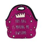 Fashion Neoprene Insulated Tote Lunch Bag For Kids Waterproof Cooler Tote Bag