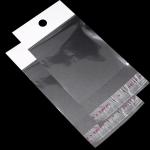 Self Adhesive Transparent Opp Plastic Bag , 2mil / 0.05mm Stationery Gift Header