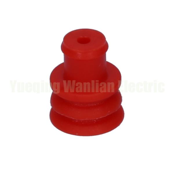 281934-3 Red Hole Waterproof Connection Sealing Plug Silicone Rubber Waterproof