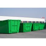 Carbon Steel Flat Pack Skip Bin Large Scale Garbage Disposal Crane Lift Bin