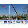 Buy cheap 14M 5KN 3.5mm thickness Steel Utility Pole for 110kv termination transmission with bitumen from wholesalers