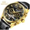 Buy cheap KINYUED Business Power Reserve Automatic Movement Luxury Watches For Men Automatic Skeleton Watch from wholesalers