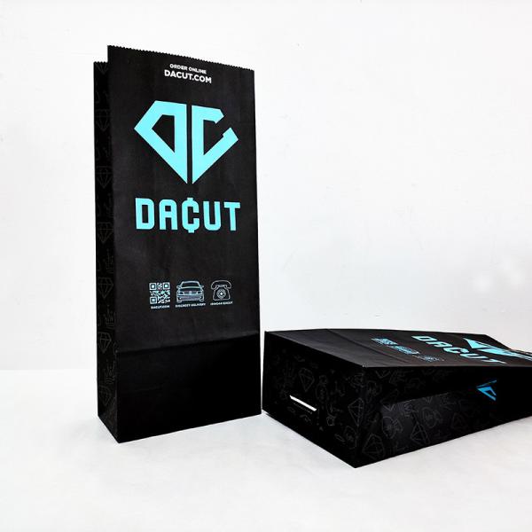 Buy cheap Eco-Friendly Unique Custom Logo Printed Kraft Paper Bag For Food Packaging from wholesalers