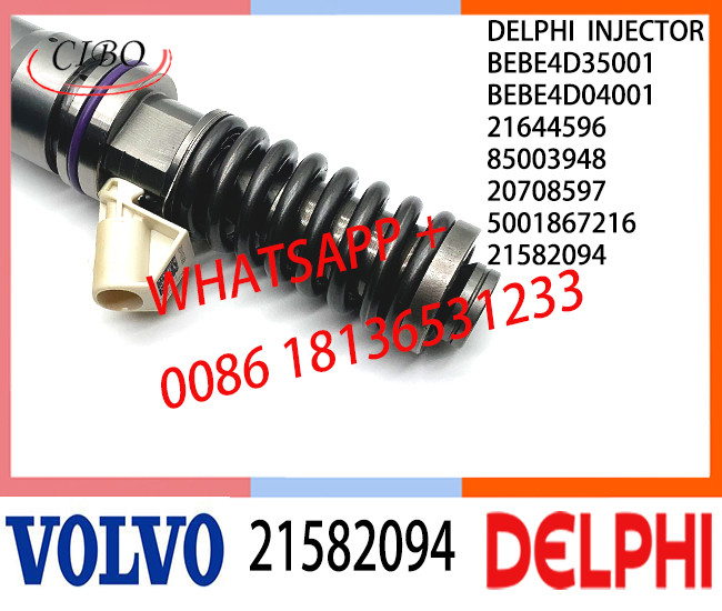 Fuel Diesel Injector 21582094 BEBE4D35001 BEBE4D04001 21644596 85003948 20708597 E3.18 for REN-AULTT MD11 EURO 3 LOW POWER