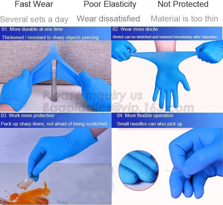 Disposable Clear Poly Hybrid Stretch Gloves, Copolymer Polyethylene PE gloves,household kitchen dining cook transparent