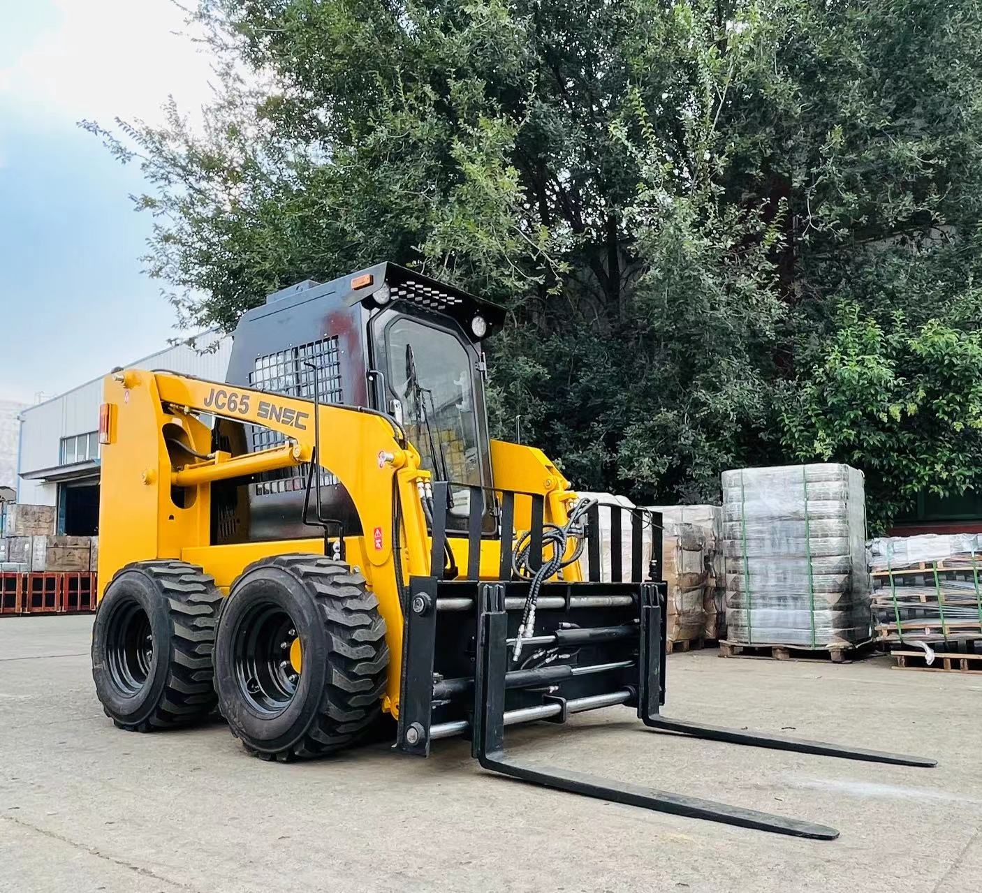 Hydraulic Control System Minicargador Skid Steer Diesel Loader 1050kg for Moving Type