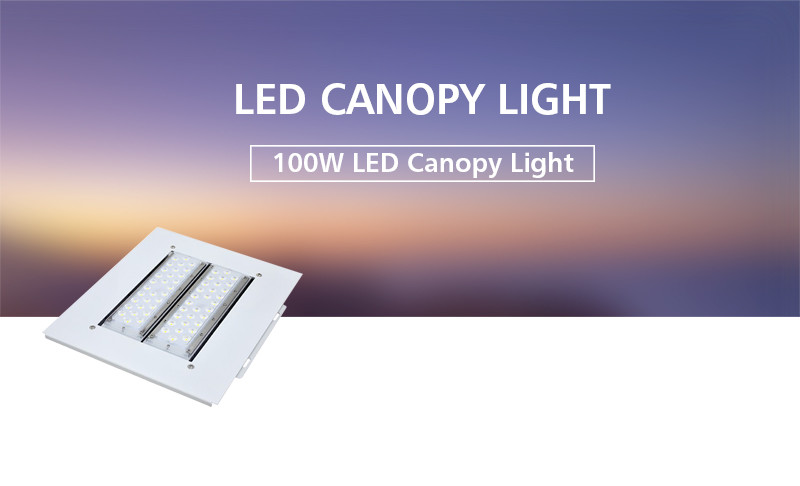 2019 Module Designed LED Canopy Light 100 Watt For Gas Petrol Station Meanwell Driver
