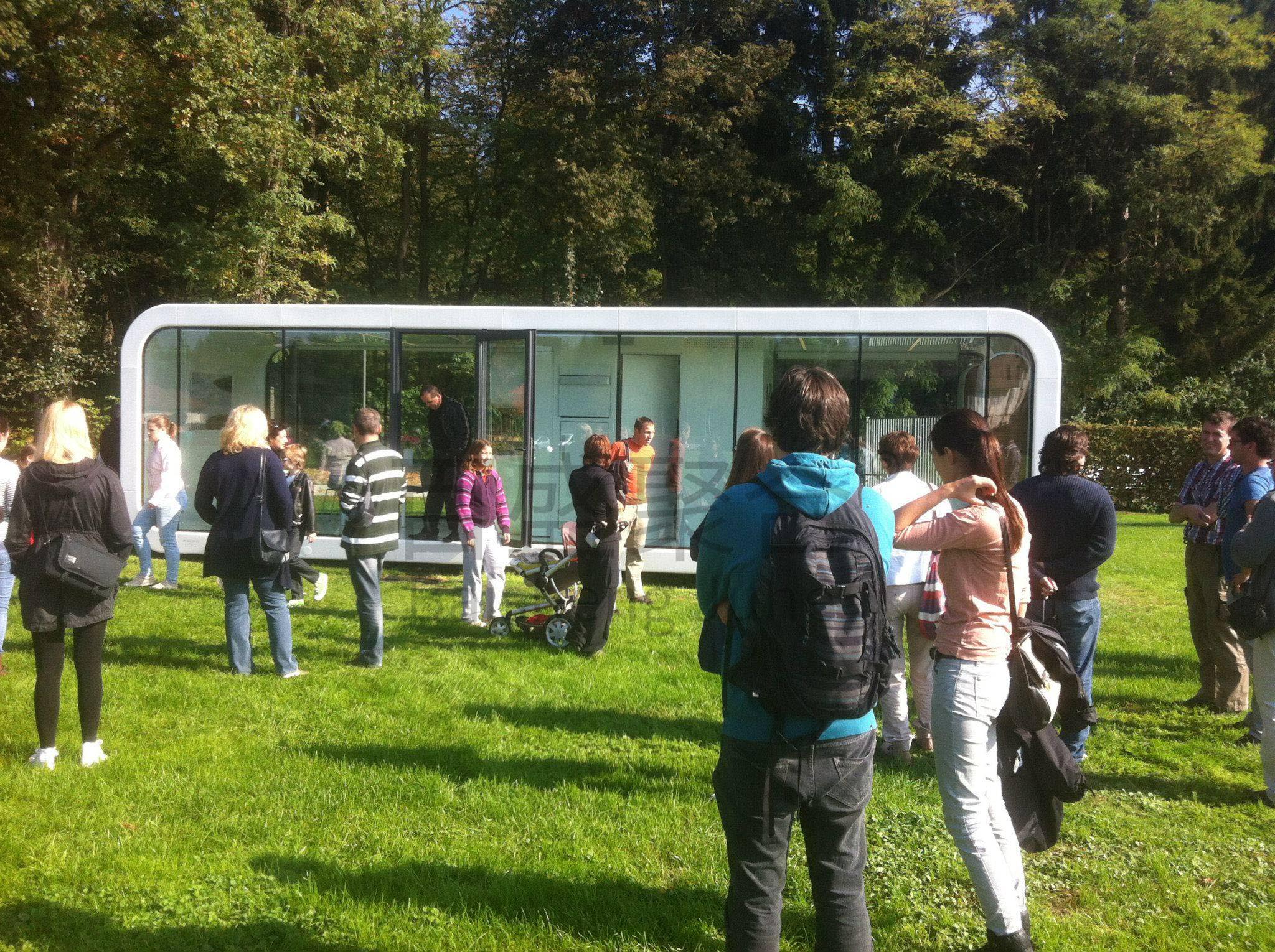 Transport and load 20ft 40ft Prefab Container Pod Movable Cabin Office Portable Apple Home