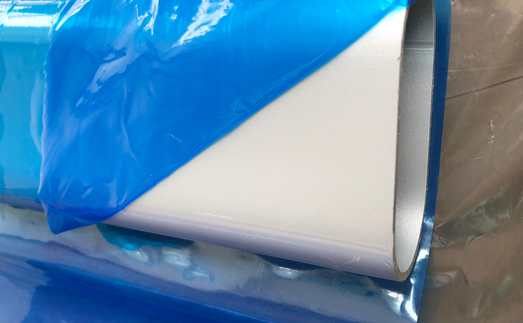 Aluminum Profile PE Blue Color Surface Protection Film With Anti UV Anti Scratch Anti Dust Function