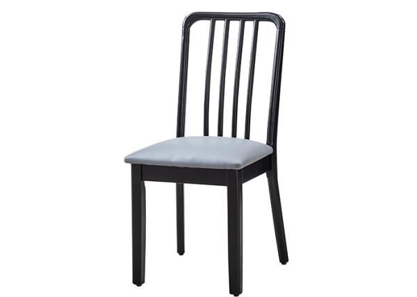 Buy cheap Library Leather Grey Upholstered Dining Chairs With Oak Legs from wholesalers