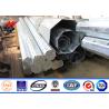 Buy cheap 22 M Power Transmission Galvanized Steel Pole For Outside Electrical Distribution Line from wholesalers