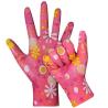 Buy cheap 13G Flower Floral Printed PU Dipped Gloves For Woman Workers Garden Working from wholesalers