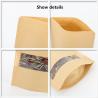 Buy cheap Kraft Paper Sachet Stand Up Pouch Kraft Paper Bag With Window, Sachet Kraft Stand Up Paper Pouch from wholesalers