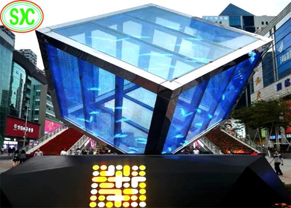 Buy cheap LED P7.8125 Mm Transparent Video Display Full Color For Outdoor Advertising from wholesalers