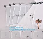 durable clear PVC Slider zipper stand up bag, 100% oxo boidegradable clear pvc