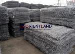 Embankment Stability Gabion Wire Baskets , Channel Linings Gabion Rock Cages
