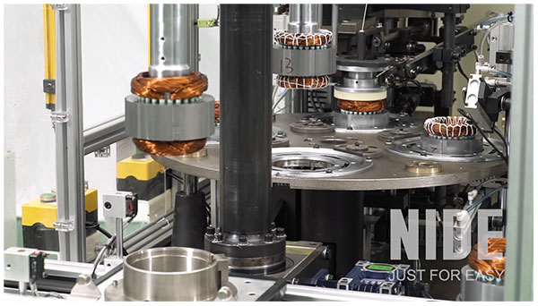 Full automatic Induction Motor Stator Wire Lace Machine production assembly line-3
