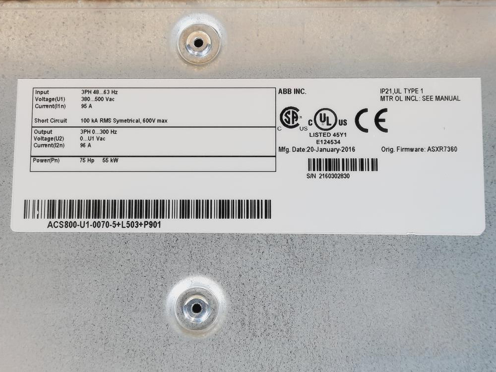 ABB ACS510-01-025A-4 Protection class IP21 EMC class C2 0 kW I2n 25 A Frequency converter