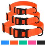 Adjustable Colorful Waterproof Dog Collars Durable Nylon Webbing Easy To Wash