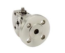 Buy cheap 3 Way Flat Body Flanged Stainless Steel Ball Valve with “L” port from wholesalers