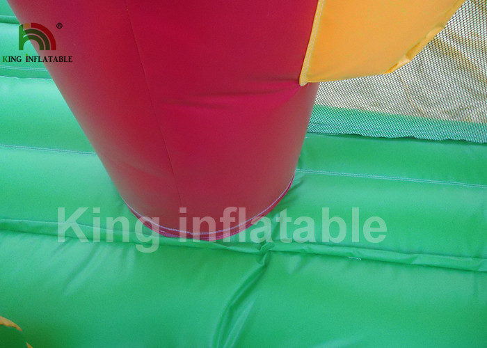 0.55mm PVC Plato Tarpaulin Blue Inflatable Amusement Park / Kids Outdoor Playground