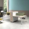 Buy cheap Modular Office Table Workstation Cubicle Wooden Office Workstation For 4 People from wholesalers