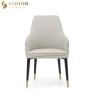 Buy cheap American Style 81cm High Back Faux Leather Dining Chairs With Chrome Legs from wholesalers