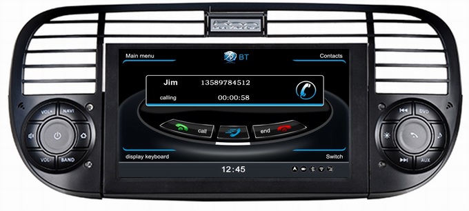Ouchuangbo Car Navi GPS Navigation for Fiat 500 Auto Stereo S100 Platform Wifi Bluetooth