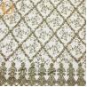 Buy cheap 55 Inch African Gold Beaded Glitter Sequins Embroidery Polyester from wholesalers