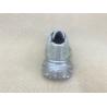 Buy cheap Women silver leather sneakers with bling crystal and breathable mesh upper lacing from wholesalers