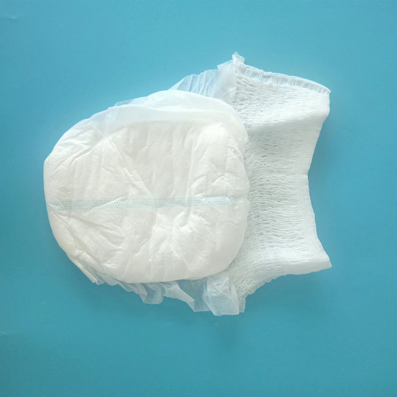 Highly OEM ODM Soft Breathable Cotton Topsheet Pants Diapers with Original Woven Design